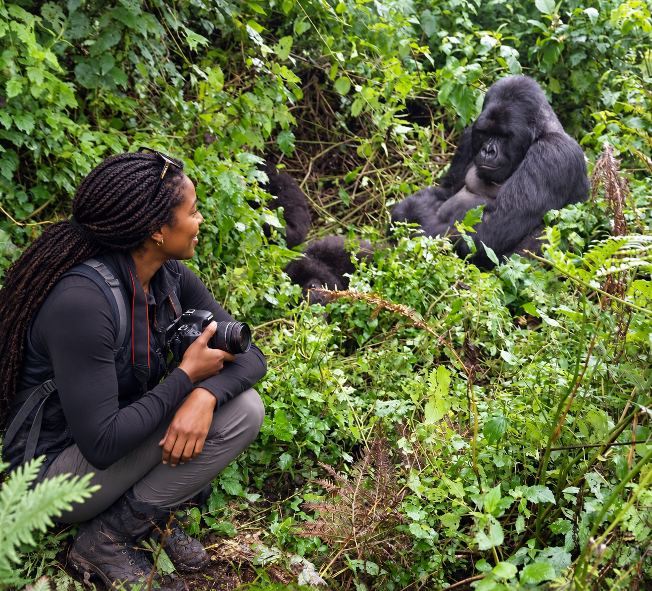  Gorilla Trekking Safari in Uganda Via Kigali Rwanda